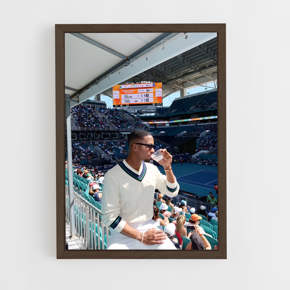 Poster Chill à Miami – affiche Tennis (vue 5)